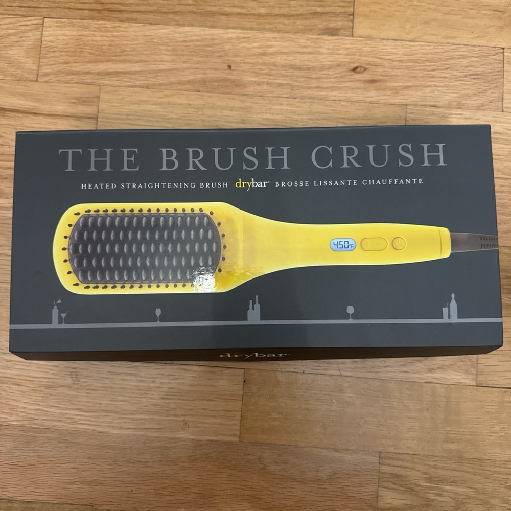 Drybar Brush Crush Heated Straightening Tool - Yellow